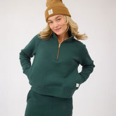 Oxford Terry Zip-Up, Green