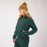 Oxford Terry Zip-Up, Green