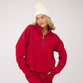 Oxford Terry Zip-Up, Red