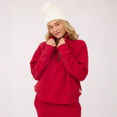 Oxford Terry Zip-Up, Red