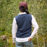 Atlas Ribbed Vest, Navy