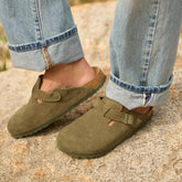 Birkenstock Boston Suede Leather-Thyme