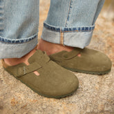 Birkenstock Boston Suede Leather-Thyme