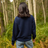 BYU Arrive Crew, Navy - Serif