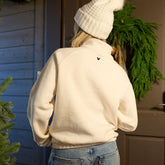 Disney Mickey Mouse Holiday Cinched 1/4 Zip, Oat