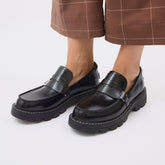 Sorel Revel Ave Loafer, Black/Chalk