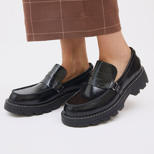 Sorel Revel Ave Loafer, Black/Chalk - Albion Fit