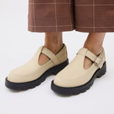 Sorel Revel Ave Mary Jane, Bleached Ceramic/Black