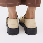 Sorel Revel Ave Mary Jane, Bleached Ceramic/Black