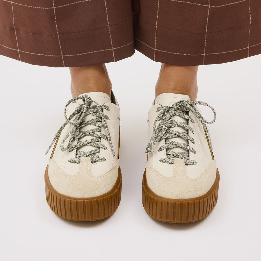 Sorel Ona Ave T-Toe, Chalk/Utility Green - Albion Fit