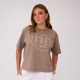 Utah Perfect Oversized Tee, Brown - UU