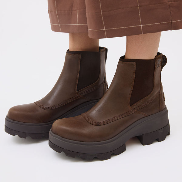 Sorel Joan Frwd Chelsea Boots, Tobacco/Blackened Brown - Albion Fit