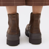 Sorel Joan Frwd Chelsea Boots, Tobacco/Blackened Brown