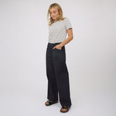 Black Canvas Trouser