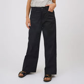 Black Canvas Trouser