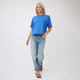 Perfect Oversized Cotton Tee, Royal
