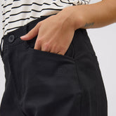 Black Canvas Trouser