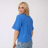 Perfect Oversized Cotton Tee, Royal
