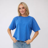 Perfect Oversized Cotton Tee, Royal