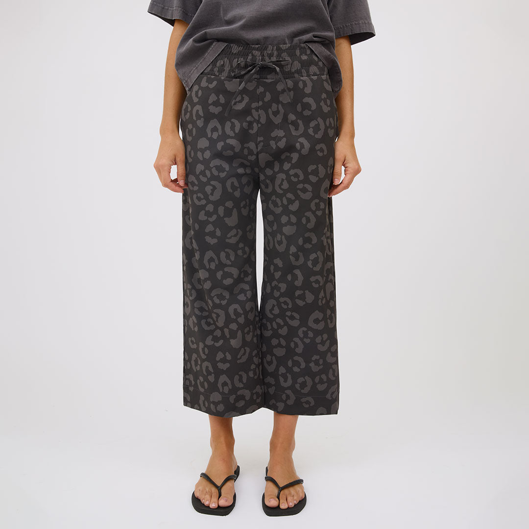 Audrey Wide Leg Pants, Leopard