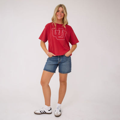 Utah Perfect Oversized Tee, Red - UU