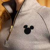 Disney Mickey Oxford Zip-Up, Heather Grey