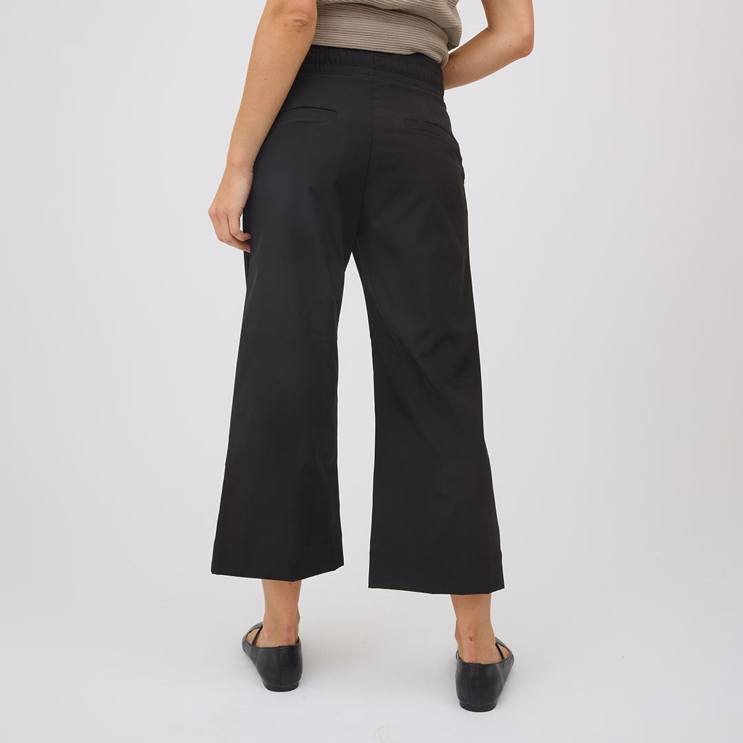 Audrey Wide Leg Pants, Black - Albion Fit