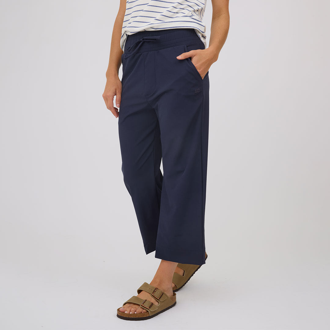 Audrey Wide Leg Pants, True Blue