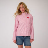 Utah Striped Collar Zip-Up Jacket