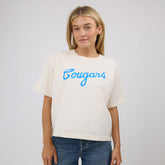 BYU Oversized Tee, Natural - Cougars