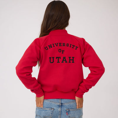 Utah Alumni Bomber Jacket, Crimson - UU