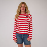 Utah Bell Long Sleeve Tee, Red Stripe