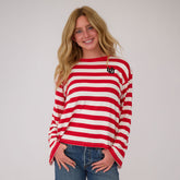Utah Bell Long Sleeve Tee, Red Stripe