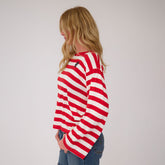 Utah Bell Long Sleeve Tee, Red Stripe
