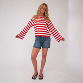 Utah Bell Long Sleeve Tee, Red Stripe