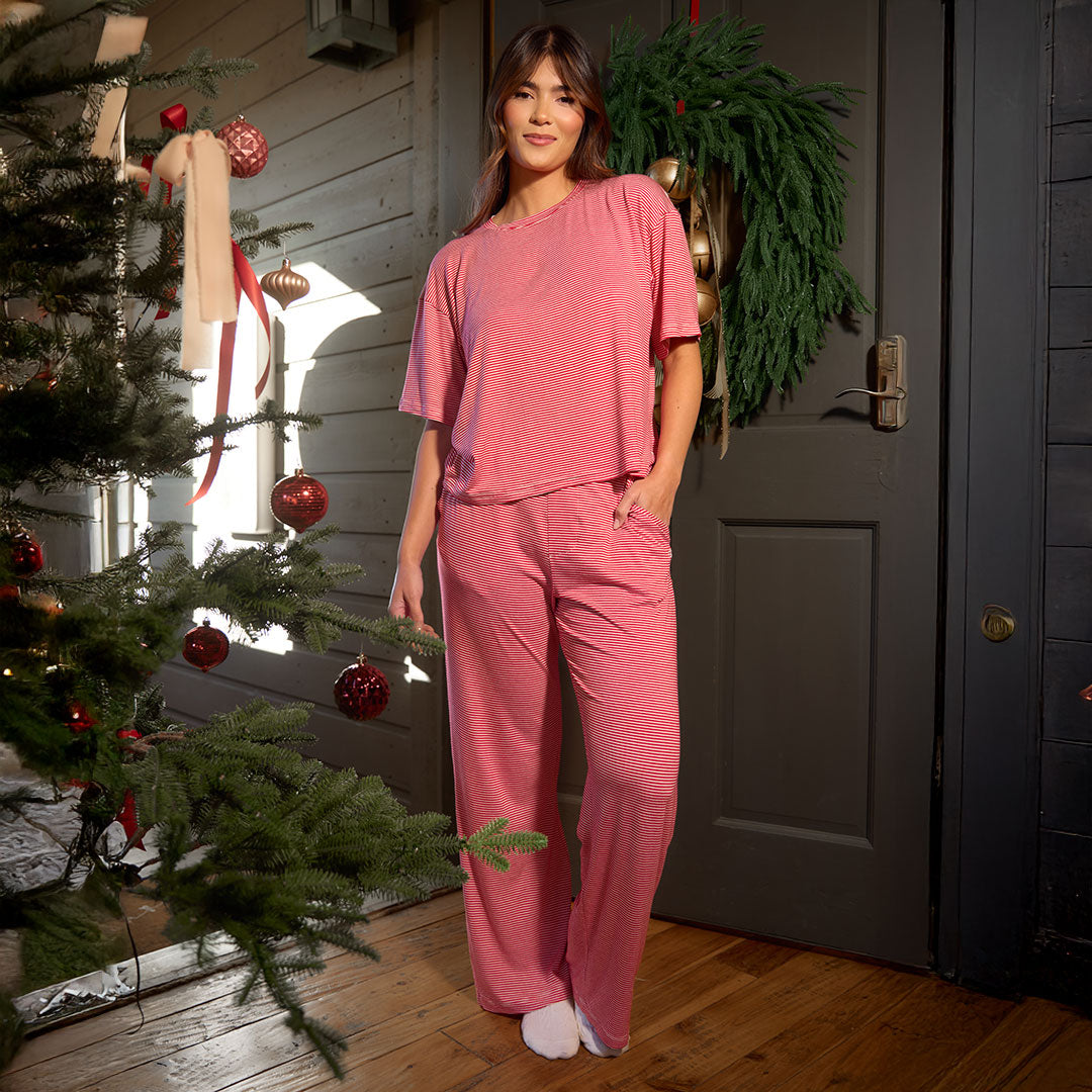 Pajama Pants, Candy Cane Stripe - Albion Fit