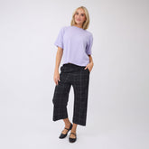Perfect Oversized Ribbed Tee, Lavender