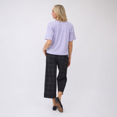 Perfect Oversized Ribbed Tee, Lavender