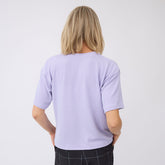 Perfect Oversized Ribbed Tee, Lavender