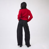 Alpine Knit Sweater, Crimson