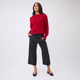 Alpine Knit Sweater, Crimson