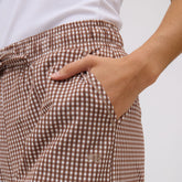 Society Joggers, Toffee Gingham