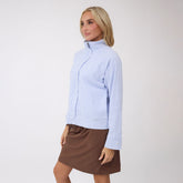 Royal Stripe Collar Zip Up Jacket