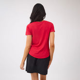 Basic V Neck Tee, Red