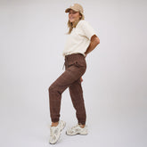 Destination Joggers, Brown/Cream Windowpane