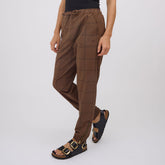 Brown/Black Windowpane Jetsetters