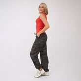 Drawcord Cargo Pants, Camo