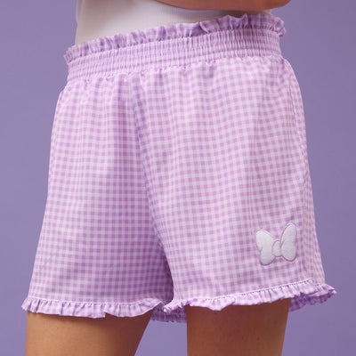 Disney Bow Lake Shorts, Purple Gingham