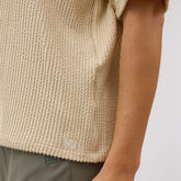 Perfect Oversized Ribbed Tee, Cream