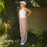 Society Joggers, Toffee Gingham